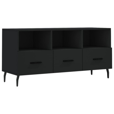vidaXL Έπιπλο Τηλεόρασης Μαύρο 102x36x50cm από Επεξεργ. Ξύλο