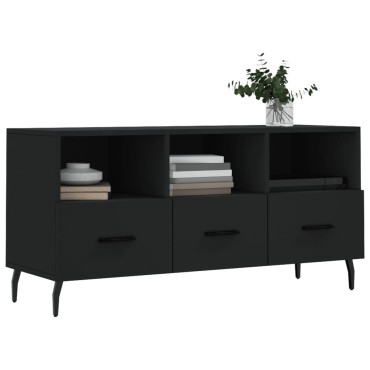 vidaXL Έπιπλο Τηλεόρασης Μαύρο 102x36x50cm από Επεξεργ. Ξύλο