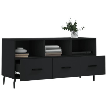 vidaXL Έπιπλο Τηλεόρασης Μαύρο 102x36x50cm από Επεξεργ. Ξύλο