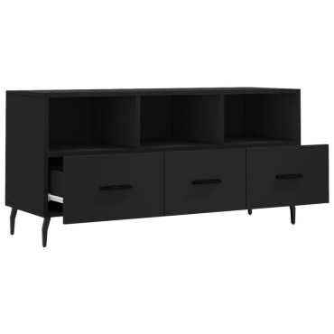 vidaXL Έπιπλο Τηλεόρασης Μαύρο 102x36x50cm από Επεξεργ. Ξύλο