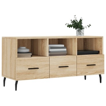 vidaXL Έπιπλο Τηλεόρασης Sonoma Δρυς 102x36x50cm Επεξεργ. Ξύλο