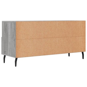 vidaXL Έπιπλο Τηλεόρασης Γκρι Sonoma 102x36x50cm Επεξεργ. Ξύλο