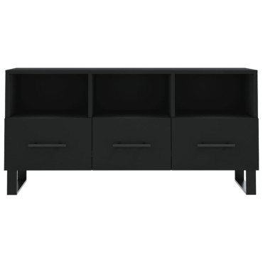 vidaXL Έπιπλο Τηλεόρασης Μαύρο 102x36x50cm από Επεξεργ. Ξύλο