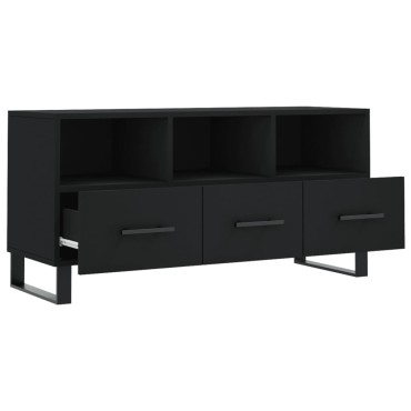 vidaXL Έπιπλο Τηλεόρασης Μαύρο 102x36x50cm από Επεξεργ. Ξύλο