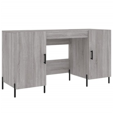 vidaXL Γραφείο Γκρι Sonoma 140x50x75cm από Επεξεργασμένο Ξύλο 1 τεμ.