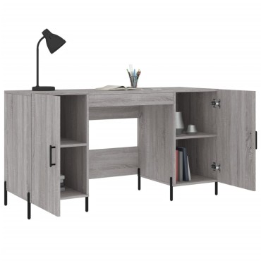 vidaXL Γραφείο Γκρι Sonoma 140x50x75cm από Επεξεργασμένο Ξύλο 1 τεμ.