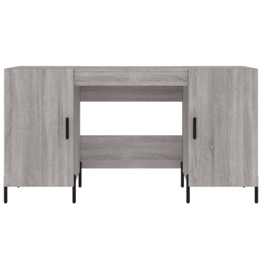 vidaXL Γραφείο Γκρι Sonoma 140x50x75cm από Επεξεργασμένο Ξύλο 1 τεμ.