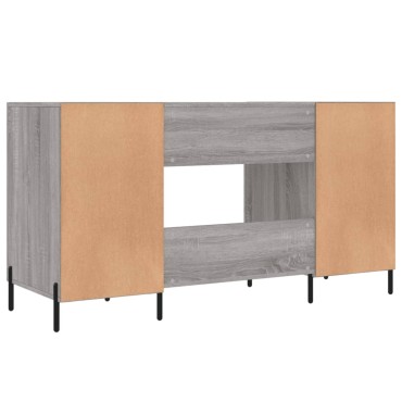 vidaXL Γραφείο Γκρι Sonoma 140x50x75cm από Επεξεργασμένο Ξύλο 1 τεμ.