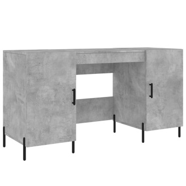 vidaXL Γραφείο Γκρι Σκυροδέματος 140x50x75cm από Επεξεργ. Ξύλο 1 τεμ.