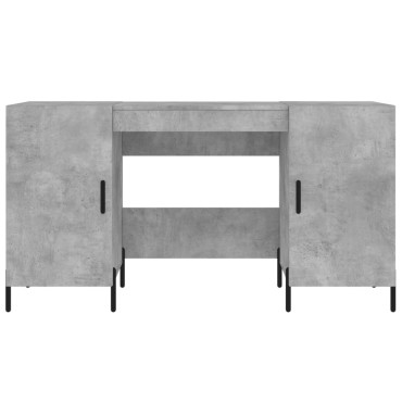 vidaXL Γραφείο Γκρι Σκυροδέματος 140x50x75cm από Επεξεργ. Ξύλο 1 τεμ.
