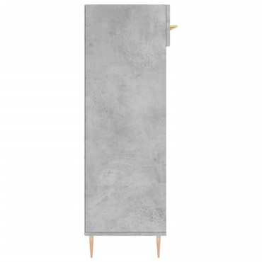 vidaXL Παπουτσοθήκη Γκρι Σκυροδέματος 60x35x105cm από Επεξεργ. Ξύλο 1 τεμ.
