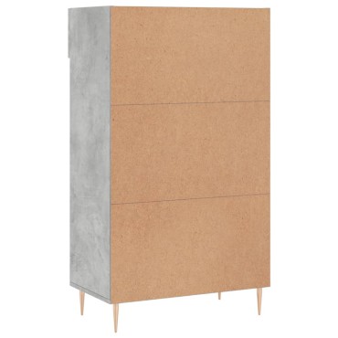 vidaXL Παπουτσοθήκη Γκρι Σκυροδέματος 60x35x105cm από Επεξεργ. Ξύλο 1 τεμ.