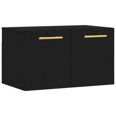 vidaXL Ντουλάπι Τοίχου Μαύρο 60x36,5x35cm από Επεξεργασμένο Ξύλο 1 τεμ.