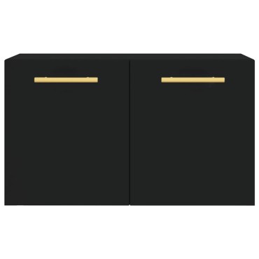 vidaXL Ντουλάπι Τοίχου Μαύρο 60x36,5x35cm από Επεξεργασμένο Ξύλο 1 τεμ.