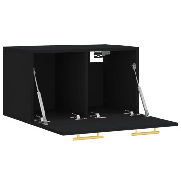 vidaXL Ντουλάπι Τοίχου Μαύρο 60x36,5x35cm από Επεξεργασμένο Ξύλο 1 τεμ.