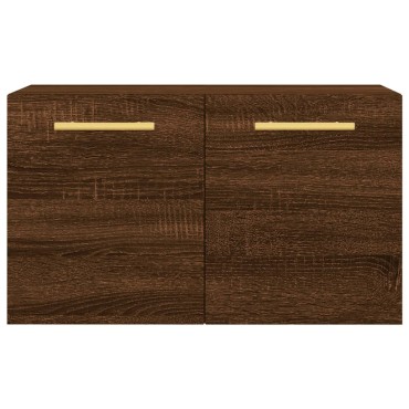 vidaXL Ντουλάπι Τοίχου Καφέ Δρυς 60x36,5x35cm Επεξεργασμένο Ξύλο 1 τεμ.