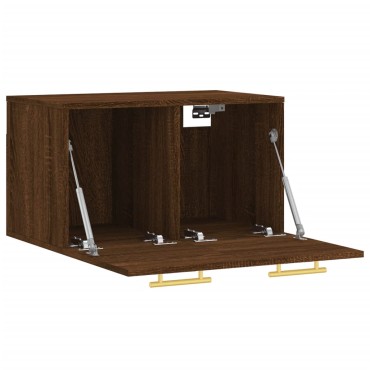 vidaXL Ντουλάπι Τοίχου Καφέ Δρυς 60x36,5x35cm Επεξεργασμένο Ξύλο 1 τεμ.