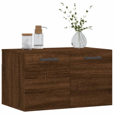 vidaXL Ντουλάπι Τοίχου Καφέ Δρυς 60x36,5x35cm Επεξεργασμένο Ξύλο 1 τεμ.