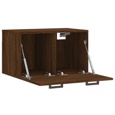 vidaXL Ντουλάπι Τοίχου Καφέ Δρυς 60x36,5x35cm Επεξεργασμένο Ξύλο 1 τεμ.