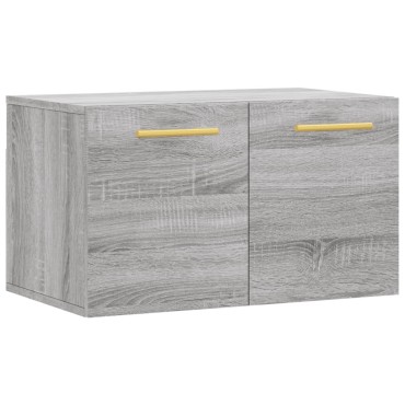 vidaXL Ντουλάπι Τοίχου Γκρι Sonoma 60x36,5x35cm Επεξεργασμένο Ξύλο 1 τεμ.