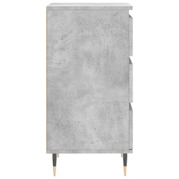 vidaXL Κομοδίνο Γκρι Σκυροδεμ. 40x35x70cm από Επεξεργασμένο Ξύλο 1 τεμ.
