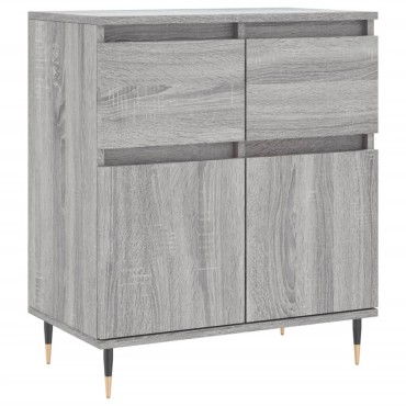 vidaXL Ντουλάπι Γκρι Sonoma 60x35x70cm από Επεξεργασμένο Ξύλο 1 τεμ.