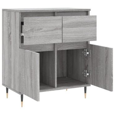 vidaXL Ντουλάπι Γκρι Sonoma 60x35x70cm από Επεξεργασμένο Ξύλο 1 τεμ.