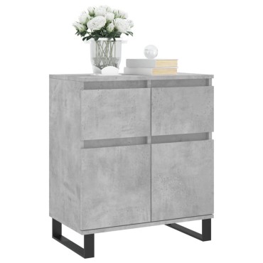 vidaXL Ντουλάπι Γκρι Σκυροδέματος 60x35x70cm Επεξεργασμένο Ξύλο 1 τεμ.