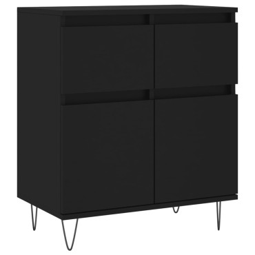 vidaXL Ντουλάπι Μαύρο 60x35x70cm από Επεξεργασμένο Ξύλο 1 τεμ.