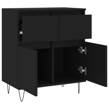 vidaXL Ντουλάπι Μαύρο 60x35x70cm από Επεξεργασμένο Ξύλο 1 τεμ.