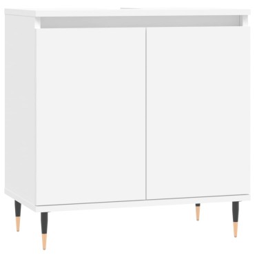 vidaXL Ντουλάπι Μπάνιου Λευκό 58x33x60cm από Επεξεργασμένο Ξύλο