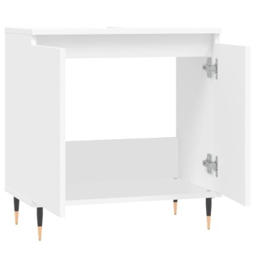 vidaXL Ντουλάπι Μπάνιου Λευκό 58x33x60cm από Επεξεργασμένο Ξύλο
