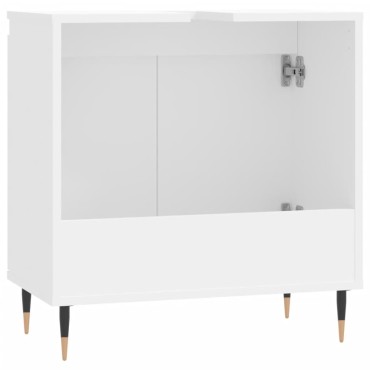 vidaXL Ντουλάπι Μπάνιου Λευκό 58x33x60cm από Επεξεργασμένο Ξύλο