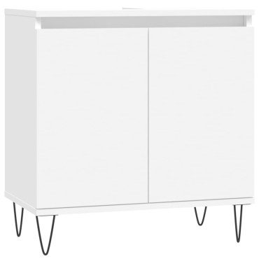 vidaXL Ντουλάπι Μπάνιου Λευκό 58x33x60cm από Επεξεργασμένο Ξύλο