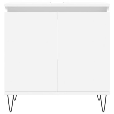vidaXL Ντουλάπι Μπάνιου Λευκό 58x33x60cm από Επεξεργασμένο Ξύλο