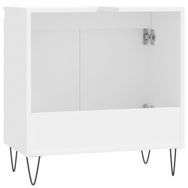 vidaXL Ντουλάπι Μπάνιου Λευκό 58x33x60cm από Επεξεργασμένο Ξύλο