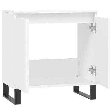 vidaXL Ντουλάπι Μπάνιου Λευκό 58x33x60cm από Επεξεργασμένο Ξύλο