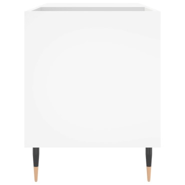 vidaXL Δισκοθήκη Λευκή 85x38x48cm από Επεξεργασμένο Ξύλο
