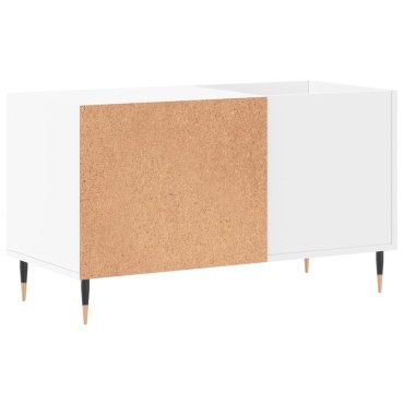 vidaXL Δισκοθήκη Λευκή 85x38x48cm από Επεξεργασμένο Ξύλο