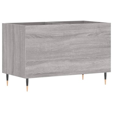 vidaXL Δισκοθήκη Γκρι Sonoma 74,5x38x48cm από Επεξεργασμένο Ξύλο