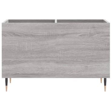 vidaXL Δισκοθήκη Γκρι Sonoma 74,5x38x48cm από Επεξεργασμένο Ξύλο