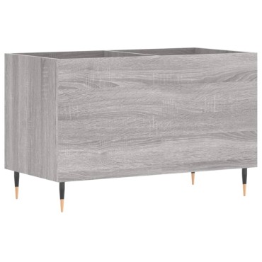 vidaXL Δισκοθήκη Γκρι Sonoma 74,5x38x48cm από Επεξεργασμένο Ξύλο