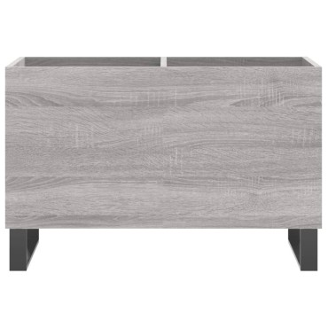 vidaXL Δισκοθήκη Γκρι Sonoma 74,5x38x48cm από Επεξεργασμένο Ξύλο