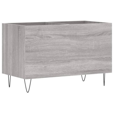 vidaXL Δισκοθήκη Γκρι Sonoma 74,5x38x48cm από Επεξεργασμένο Ξύλο