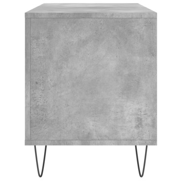 vidaXL Έπιπλο Δίσκων Γκρι Σκυροδέματος 100x38x48cm Επεξεργασμένο Ξύλο 1 τεμ.