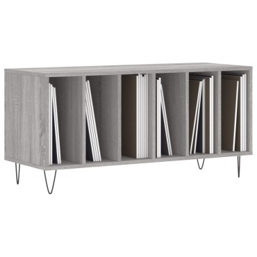 vidaXL Έπιπλο Δίσκων Γκρι Sonoma 100x38x48cm από Επεξεργασμένο Ξύλο 1 τεμ.