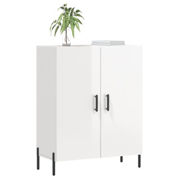 vidaXL Ντουλάπι Γυαλιστερό Λευκό 69,5x34x90cm Επεξεργασμένο Ξύλο 1 τεμ.