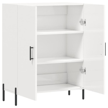 vidaXL Ντουλάπι Γυαλιστερό Λευκό 69,5x34x90cm Επεξεργασμένο Ξύλο 1 τεμ.