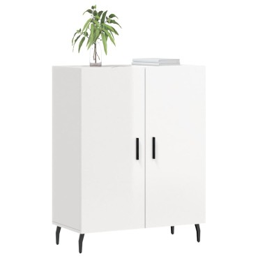 vidaXL Ντουλάπι Γυαλιστερό Λευκό 69,5x34x90cm Επεξεργασμένο Ξύλο 1 τεμ.