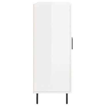 vidaXL Ντουλάπι Γυαλιστερό Λευκό 69,5x34x90cm Επεξεργασμένο Ξύλο 1 τεμ.